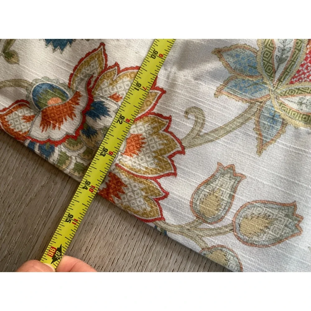 2 panels Floral Paisley Lined Curtain 96